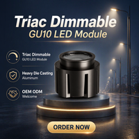 Downlight GU10 étanche IP65, module LED GU10 dimmable Triac 12W, haute qualité, certification OEM ODM CE RoHS, meilleur prix