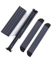 Table de camping pliable robuste en acier au carbone avec sac, table de pique-nique extérieure en alliage enroulable et étanche pour barbecue et randonnée