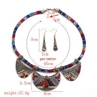 Ensemble de bijoux Vintage de Style bohème, prix d'usine, collier et boucles d'oreilles, ensemble de bijoux de mode