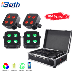 IR4 Portable Mini Wireless Battery Uplight for Wedding Venue DJ Party and Events - Product Image 1
