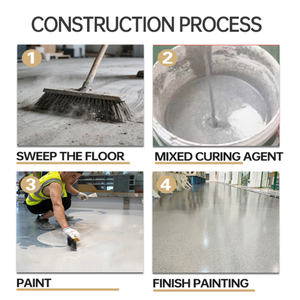Kit de Revestimiento de Pintura para Pisos de Resina Epoxi Autonivelante a Base de Agua, con Arena de Color, para Piedra, Mármol y Concreto - Product Image 2