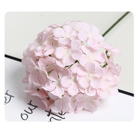 Bunga Hydrangea Sutra Buatan Tangan Realistis untuk Dekorasi Tahun Baru, Pesta, Pernikahan, dan Meja Rumah