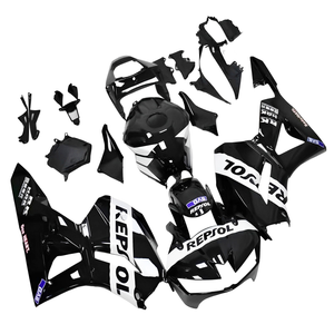 <span class=keywords><strong>Carenado</strong></span> <span class=keywords><strong>Repsol</strong></span> blanco y negro apto para Honda 2013-2020 14 15 16 CBR600RR plástico ABS - Product Image 3