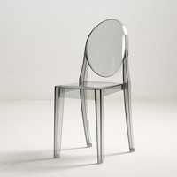 Nordique PC cristal fantôme maquillage chaise lumière luxe Transparent mariage Banquet hôtel acrylique cristal salle à manger chaise