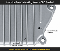 Couvre-carter en aluminium usiné CNC ±0,02 mm moulé sous pression pour générateur onduleur 3 kW, pièces de moteur OEM inspectées par CMM, fabricant