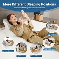 Tête de lit multifonctionnelle portable en position couchée Oreiller de lecture Chaise Oreiller couchant Aide à l'intimité Oreillers pour couples