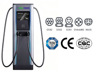 Estación de Carga Rápida para Vehículos Eléctricos de Doble Pistola GBT TIPO2 14kW 22kW 44kW AC, Pilar de Carga EV Montado en Suelo - Product Image 5