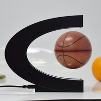 Balón de Baloncesto Flotante 3D con Levitación Magnética, LED con Destello Lento RGB, para Decoración de Graduación, Hogar y Oficina, Regalos