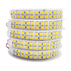 ไฟ LED SMD 5054 แบบแถบคู่ แถบไฟยืดหยุ่น แสงนุ่มนวล ไฟเส้นตรง 12V สว่างพิเศษ แบบเทป แถบไฟ แสงวอร์มไวท์และแสงขาวบริสุทธิ์ - Product Image 1