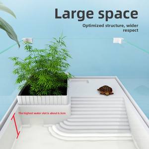 <span class=keywords><strong>Aquarium</strong></span> intelligent moderne pour la reproduction des tortues brésiliennes, grand espace, drainage par le fond, verre blanc - Product Image 4