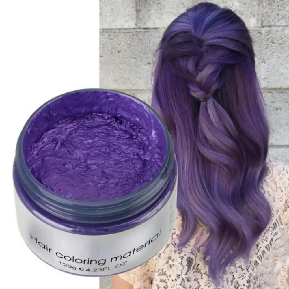 Hair Color Wax Disposable Natural Hairstyle Cream Multi-Color Hair Styling Clays For Unisex Party Mofajang Hair Color Wax