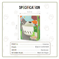 Livres cartonnés pour enfants, format personnalisé, couleur, lecture d'images pour bébés, apprentissage, couverture rigide, reliure parfaite, plastification pour l'impression