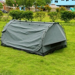 Tente de camping imperméable pour <span class=keywords><strong>2</strong></span> personnes, tente bivouac australienne avec bâche de pluie, poteaux et lignes de tirage, vente chaude - Product Image 3