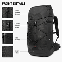 Sac à dos de camping personnalisé 30L avec cadre interne, confortable pour la randonnée, avec système de dos suspendu
