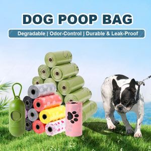 Stock suffisant, motif personnalisé, 100% naturel, biodégradable, fournitures pour animaux de compagnie jetables, entièrement compostable, sac à déjections canines en plastique - Product Image 2
