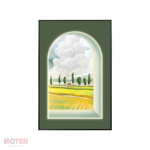 Décoration intérieure moderne peinte à la main peinture à l'huile <span class=keywords><strong>paysage</strong></span> de <span class=keywords><strong>mer</strong></span> toile fenêtre mur Art photo - Product Image 4