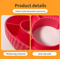   Plateau à collation en silicone pour gobelet de 40 oz avec poignée, accessoires pour récipient à collation