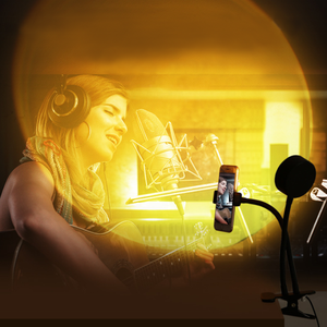 Proyektor Desktop RGB, lampu suasana hati USB pelangi suasana LED suasana matahari terbenam lampu malam dengan klip untuk siaran langsung - Product Image 1