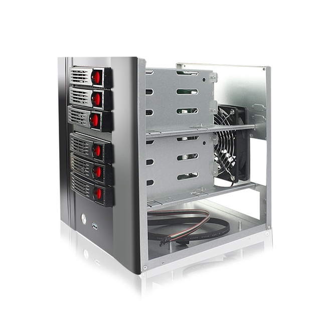 For Synology 6-Bay Black Hot-Swappable File Storage Server Enclosure 17x17 Mini ITX Computer Industrial Computer Accessories