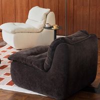 Canapé sectionnel minimaliste italien de style moderne et simple, en tissu lin/velours, pour petit salon ou villa