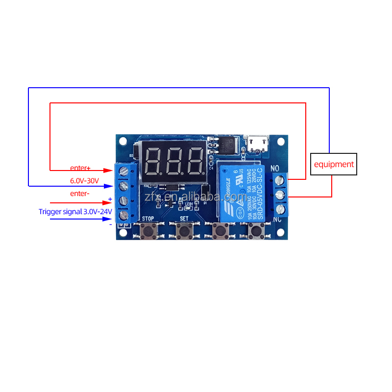 One-way relay module Delay power off Disconnect Trigger delay Cycle timing circuit switch(图5)
