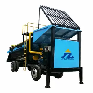 Alluvial Gold ore Processing Machine Trommel Washing Plant Rotary Scrubber Of Gold Mining