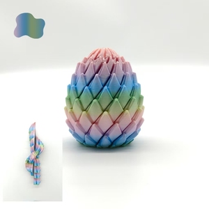 Creative 3D Printed Dragon <b>Egg</b> Toy Rotating Deformation Stress Relief Slime Ball Kids Gift Fidget Toy - Product Image 1