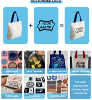 Bolsa de Lona Personalizable con Logotipo, Gran Capacidad, Resistente, de Algodón, para Viaje, Playa, Compras, Venta al Por Mayor, Sostenible, para Mujer