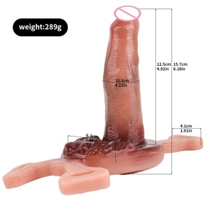 FAAK Dildo con Correa, Vibrador Realista, Vibrador Erótico, Pene Artificial, Vibrador con Arnés, Juguetes Sexuales - Product Image 2
