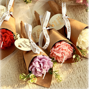 Bouquet de mini-œillets LANJO, bougie parfumée, cadeaux et faveurs de mariage pour la Saint-Valentin, la fête des mères, les anniversaires - Product Image 6