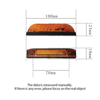 Feu de position latéral LED universel basse consommation 12V-24V pour camion, voiture, remorque, moto
