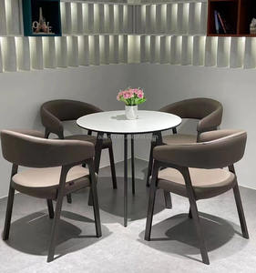 Piccola sala da pranzo vittoriana sedia da tavolo per 2 persone Set a prova di fuoco in plastica mobili da cucina in metallo materiale fatto di turchia ristoranti - Product Image 2