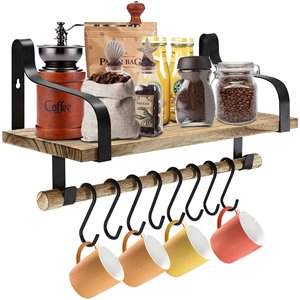 الخشب والمعدن الفن ريفي مزرعة ديكور Homode الرفوف العائمة <span class=keywords><strong>3</strong></span> طبقات هندسية الماس نوع رفوف الحائط - Product Image 1