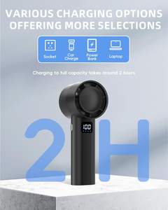 Ventilador de Mano Portátil de Alta Velocidad, 4800mAh, Mini Ventilador Recargable Tipo-C, Ventilador de Bolsillo - Product Image 5