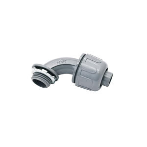 Coude coudé en PVC à verrouillage personnalisé-Connecteur à angle droit à 90 ° pour tuyau ondulé/connecteur de conduit flexible Gi - Product Image 1