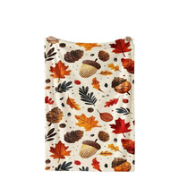Couverture en flanelle pour Thanksgiving, motif citrouille, feuille d'érable et dinde, couverture de repos, couverture de sieste, décoration d'automne, récolte d'automne, résistante à la décoloration