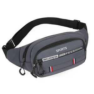 Sports Waist Bag Large Capacity Waterproof Outdoor Running Phone Holder Men's Fanny Pack Dark Gray - Product Image 4