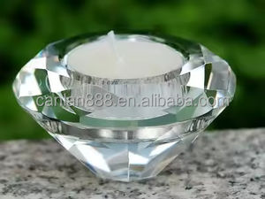 Wholesale Cheap Handmade Decorative <strong>Tealight</strong> Medium Diamond Crystal Round Votive Candlestick <strong>Holder</strong> for Home Decoration - Product Image 5