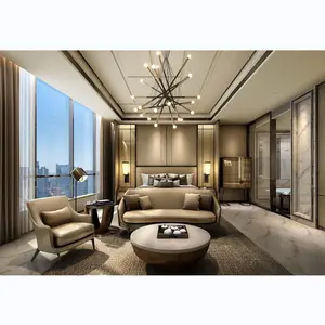 Luxe 5-sterren Hotelgarderobe Slaapkamermeubilair Modern Design Hotel Slaapkamermeubilair