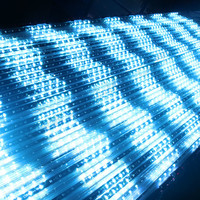 Tube de matrice 3D DMX, 19 couleurs, effet 3D RGB LED, 360 degrés pour bar, disco