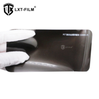 Film d'emballage de voiture à changement de vinyle, super brillant, de haute qualité, en métal liquide, gris foncé