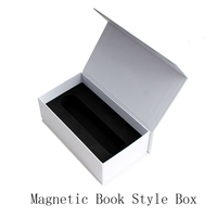 Caja Rígida de Papel Estilo Libro Magnética para Empaque de Teléfonos Móviles, Celulares y Smartphones con Logotipo Personalizado en Relieve OMT