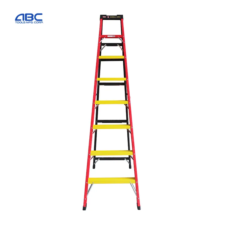 Unconductive fiber glass step 10 foot fiberglass ladder used around electricity hot sale in US