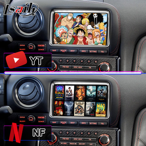 หน้าจออินเทอร์เฟซวิดีโอมัลติมีเดีย Lsailt Android Carplay สำหรับรถยนต์นิสสัน <span class=keywords><strong>GTR</strong></span> R35 รุ่นปี 2011-2016 Black Edition Nisom Premium GT-R - Product Image 5