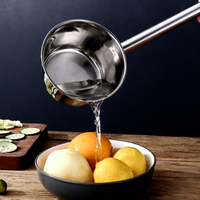 Yolecen ustensiles de cuisine multi-usages outils épaissi ménage louche commerciale en acier inoxydable longue poignée louche à eau
