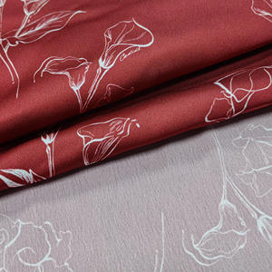 Polyester Spandex <strong>Satin</strong> Fabric <strong>Elastic</strong> Stretch Printed Breathable Lightweight Anti Static for Wedding Dresses - Product Image 3