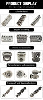 Moteur diesel QSL9 pour collecteur d'échappement, modèle 3968362, compatible avec les pièces de moteur de camion de machines de construction 3937467 3937478