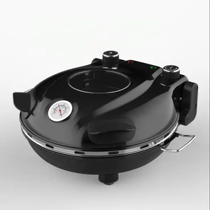 <span class=keywords><strong>Four</strong></span> à <span class=keywords><strong>pizza</strong></span> OEM 1200W <span class=keywords><strong>pierre</strong></span> de cuisson réfractaire ronde couvercle en acier inoxydable pelures à <span class=keywords><strong>pizza</strong></span> incluses avec machine à <span class=keywords><strong>pizza</strong></span> - Product Image 1