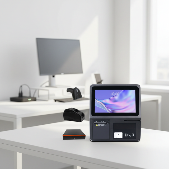 Desktop 11.6inch Android SDK Software All-in-One POS PC Cash Register Machine Terminal Point Sale System 2GB/4GB RAM 16GB/32GB