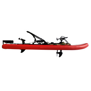 Kayak Inflable Autónomo con Pedales 300x90x15cm, con Sistema de Pedales, Asiento de Aluminio, Mecanismo de Dirección, Tabla de Surf Individual - Product Image 4
